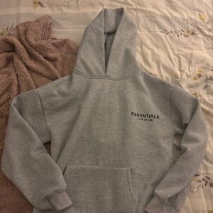 Essentials grey hoodie